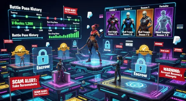 Kako bezbedno kupiti i trgovati profilima i skinovima na Fortnite tržištu: Vodič za igrače